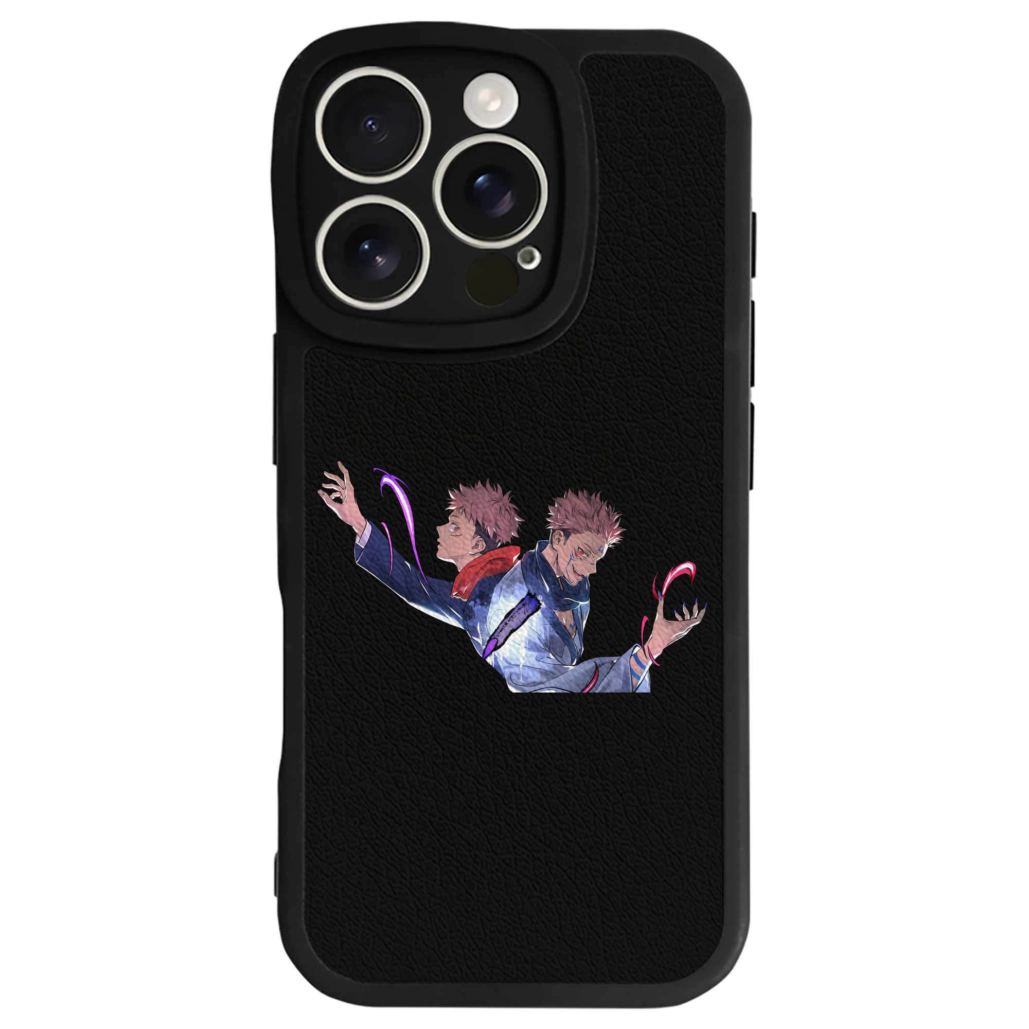 （画像用） 呪術廻戦 Jujutsu Kaisen 【iPhone 16シリーズ対応】シリコンスマホケース（レザー調） 材質：シリコン